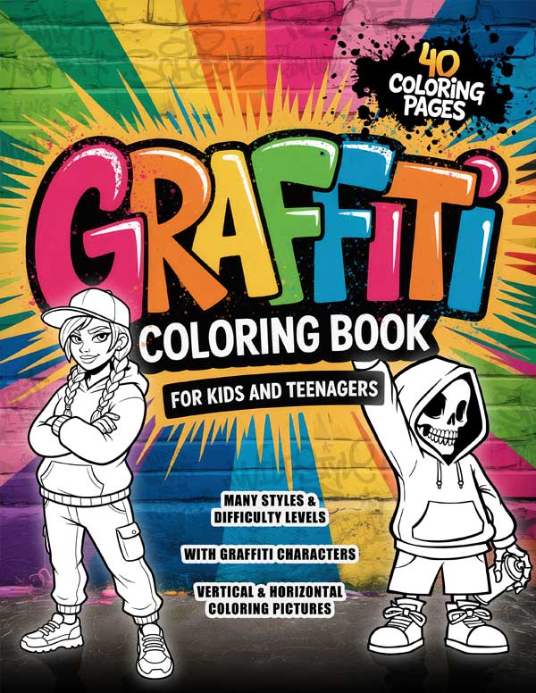 Graffiti Coloring Book cover