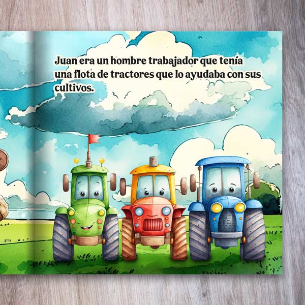 Toni el Tractorcito página de ejemplo