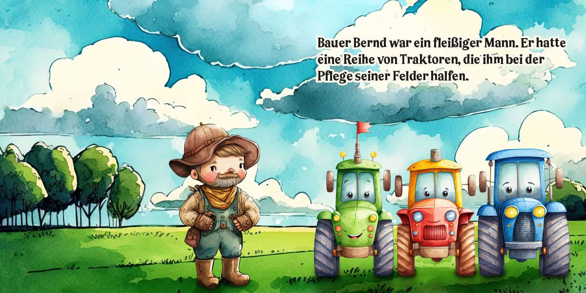 Toni der kleine Traktor Beispielseiten