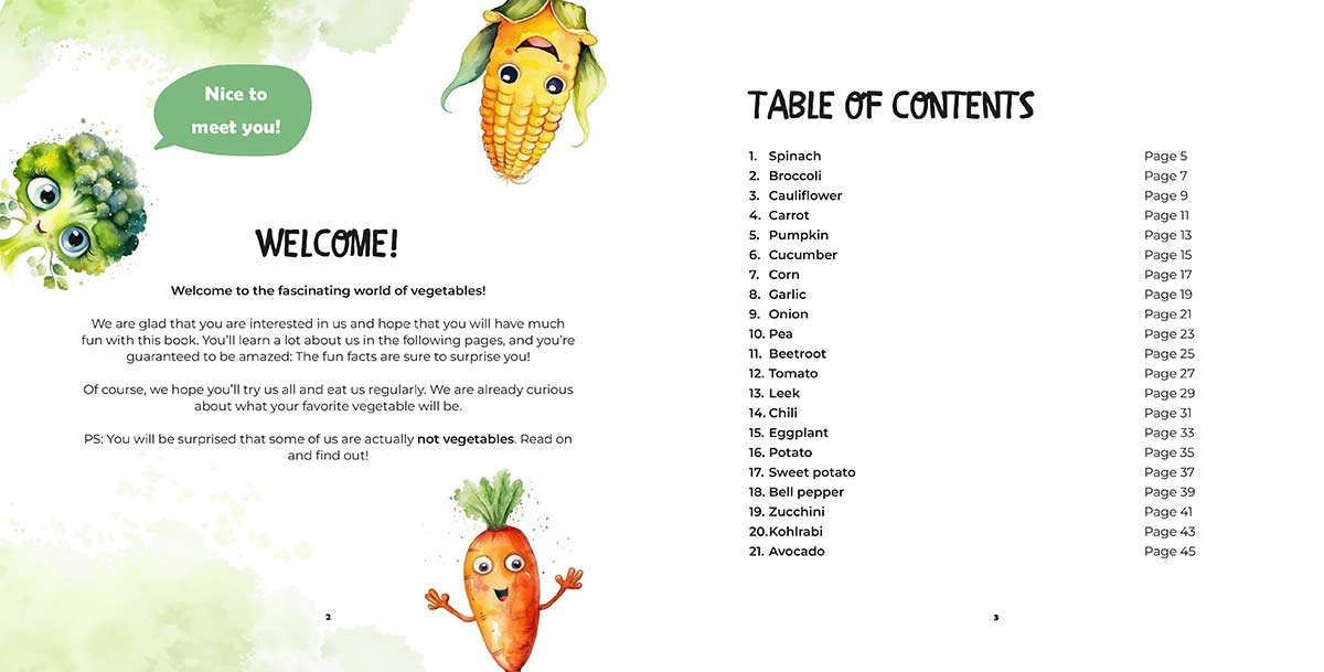 Vegetable Book for Toddlers: We Are the Vegetables – interior preview 1