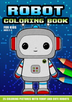 Robot Coloring Book for Kids front cover