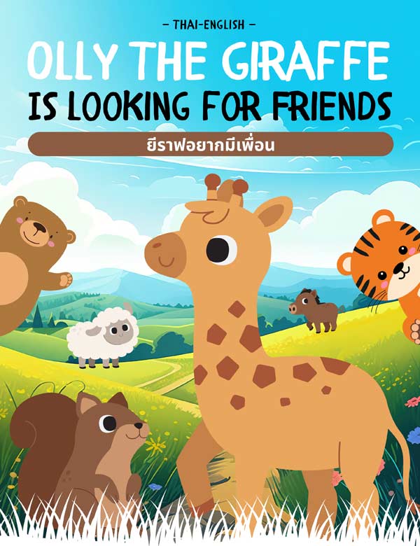 Olly The Giraffe Is Looking For Friends (Thai edition) Front Cover