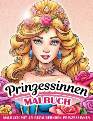 Prinzessinnen Malbuch für Mädchen Titelseite