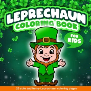 Leprechaun Coloring Book front cover